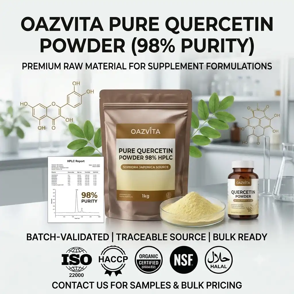 Longevity, health, anti inflammation with Pure Quercetin Powder Longevity, health, anti inflammation with Pure Quercetin Powder